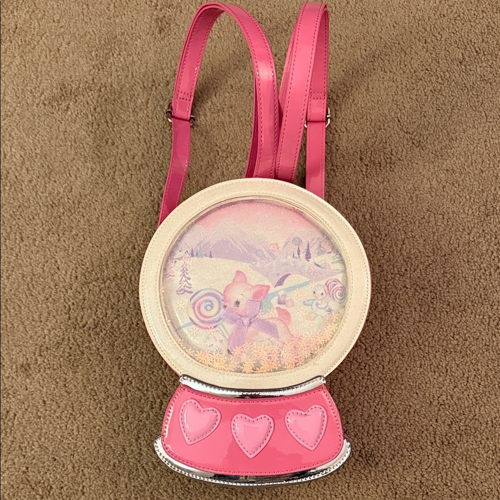 Dolls Kill Sugar Thrillz snow globe backpack crossbody bag